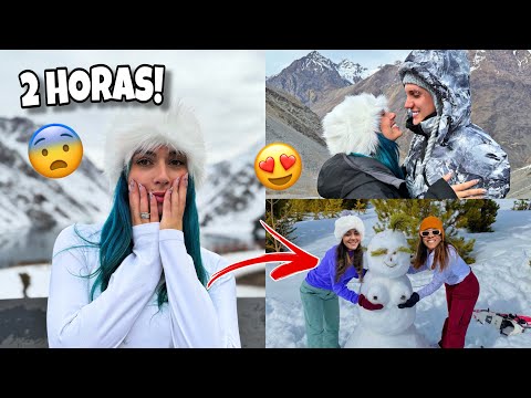 2 HORAS DE VLOG -  A VIAGEM!! PRIMEIRA VEZ NA NEVE!!⛰️❄️🇨🇱