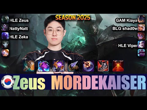HLE Zeus MORDEKAISER vs GAM Kiaya RUMBLE Top - Patch 25.17 KR Ranked | lolrec
