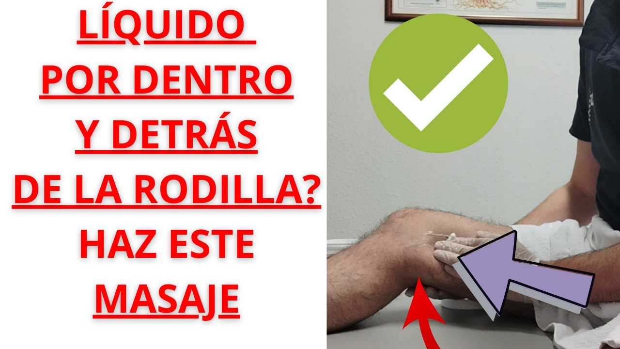 🟢 LÍQUIDO E INFLAMACIÓN DETRÁS Y POR DENTRO DE LA RODILLA❓❓❓ HAZ ESTE MASAJE Y ELIMÍNALO❗❗❗