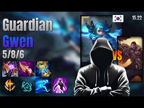 Guardian Top Gwen vs Jayce lol KR solo rank Full Game 15.22 | 가디언 그웬 vs 제이스