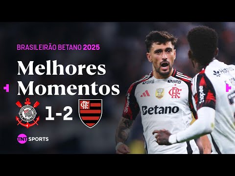 VIRADA DO LÍDER E PÊNALTI BIZARRO! Corinthians 1x2 Flamengo - Melhores Momentos - Brasileirão Betano