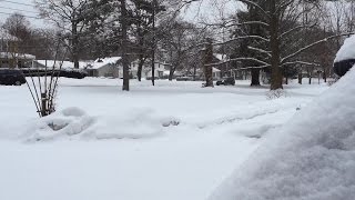 Akron snowfall
