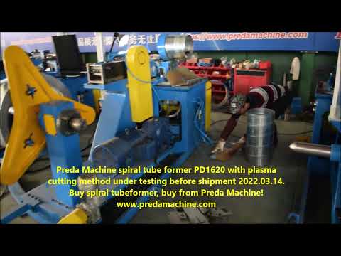 Preda Machine spiral tube former PD1620 with plasma cut