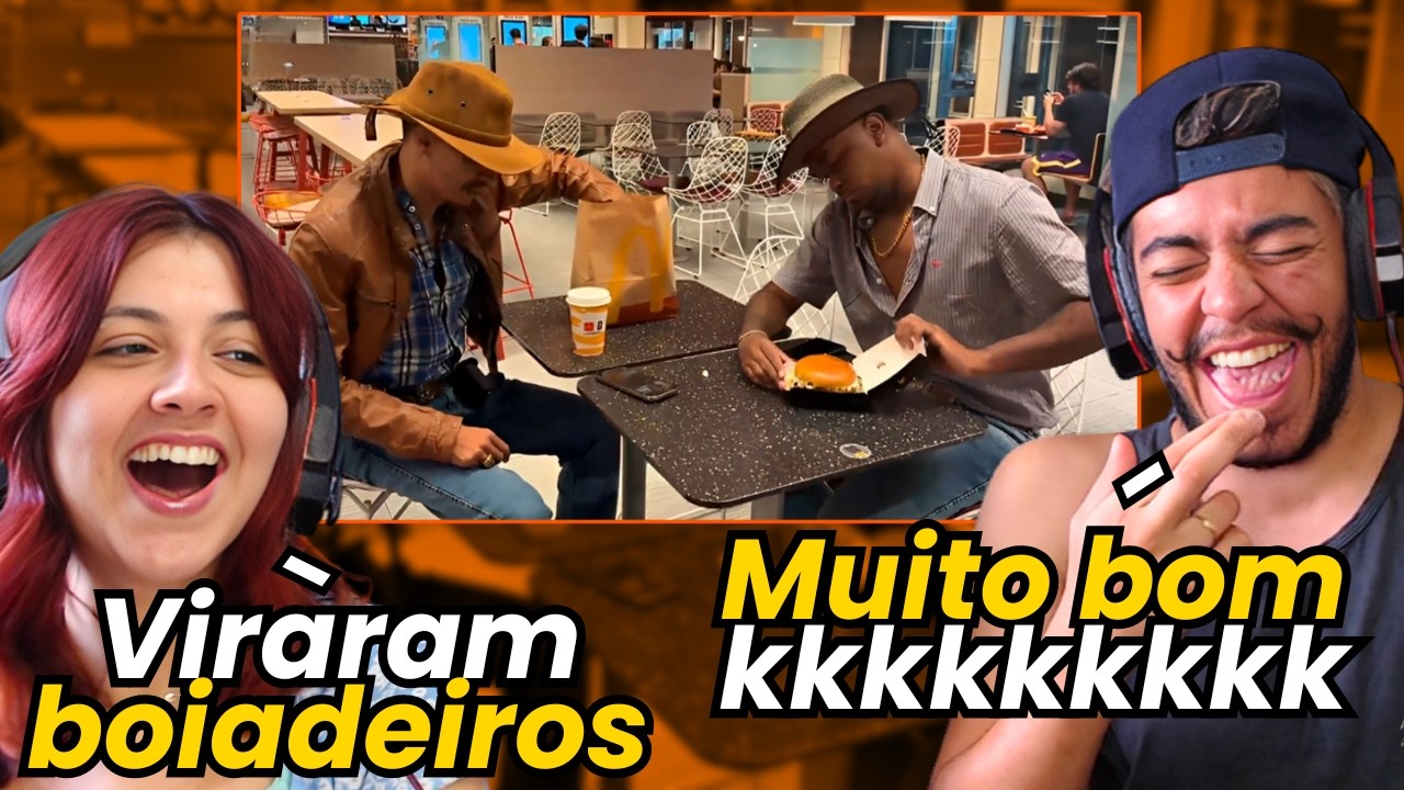 BISTECONE E GABRIEL BOIADEIROS NO MC DONALDS | REACT