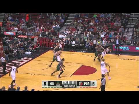 Nicolas Batum NBA highlights against Warriors & Bucks (March 16th 18th, 2014)