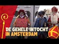 De intocht van de Sint in Amsterdam
