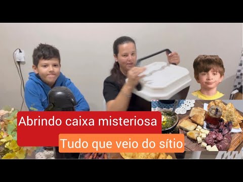 Abrindo caixa misteriosa do sítio #recebidos #vlog 