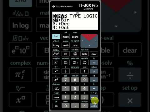 Vom Dezimalsystem ins Binär- oder Hexadezimalsystem: Zahlen umwandeln mit dem TI 30 X Pro Mathprint