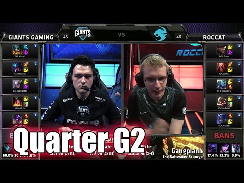 GIANTS vs ROCCAT | Game 2 Quarter Finals S5 EU LCS Regional Qualifier for Worlds | GIA vs ROC G2 QF
