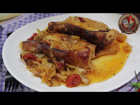 Χοιρινό με λάχανο στη γάστρα