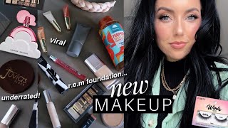 huge ULTA + SEPHORA TRY ON haul! viral primer, new fav lashes, cloud pink thoughts...