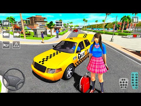 Crazy Taxi Driver Simulator - Yellow Taxi and Black Cab Driving - Android Gameplay