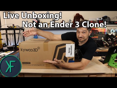 Kywoo Tycoon Max 3D Printer Live Unboxing and Test Print