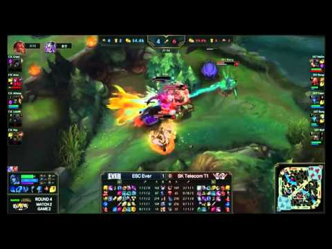 [LoL] KeSPA CUP ESC Ever vs SKT T1 Highlight