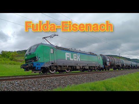 Führerstandsmitfahrt von Fulda nach Eisenach, über die Berliner Kurve an Bebra vorbei in den Osten