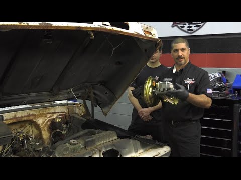 Truck Power Brake Booster and Master Cylinder Installation