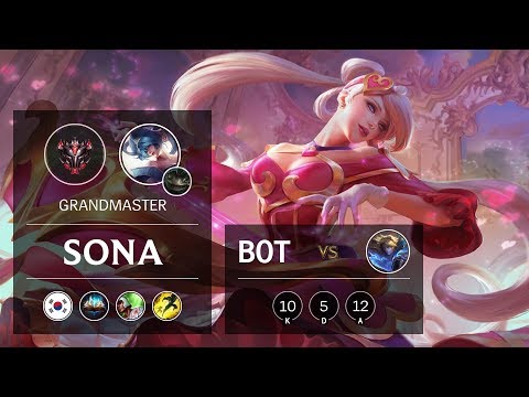 Sona Bot vs Ezreal - KR Grandmaster Patch 9.15
