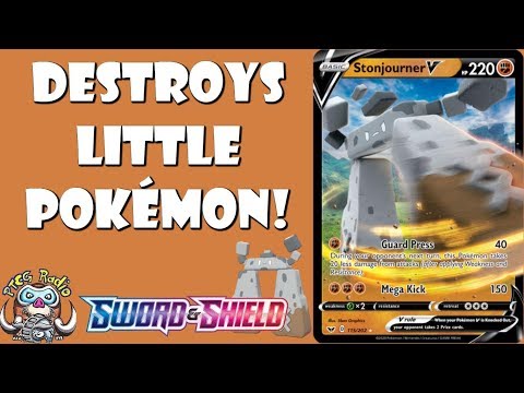 Stonjourner V is a Great Early-Game Pokemon! (Sword & Shield TCG)
