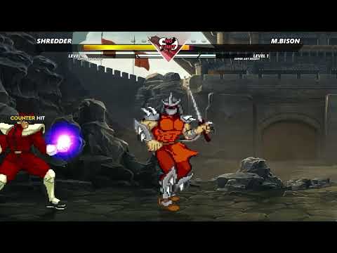 SHREDDER VS M. BISON | INSANELY EPIC M.U.G.E.N BATTLE.