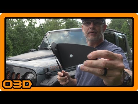 Rugged Radios Jeep JK or TJ Antenna Mount - UHF/VHF Mobile Radio Install - 2015 Jeep Wrangler
