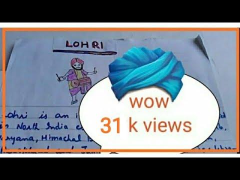 Paragraph on "Lohri" in simple and easy words. Let's learn English and Paragraphs Video