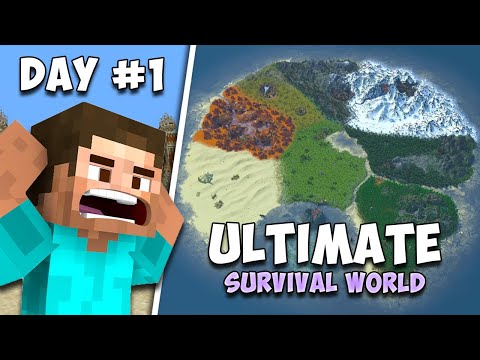 I Survived The Ultimate Survival World In Minecraft