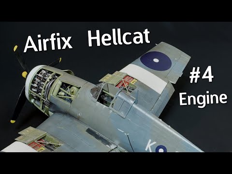 Supersize 1/24 Airfix Grumman F6F-5 Hellcat Build & Review! Engine Construction - Part 4