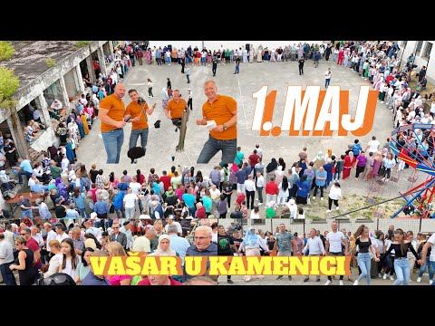 KOMPLETAN VIDEO / VAŠAR U KAMENICI 1. MAJ UZ RASPJEVANE MERAKLIJE 2024