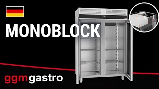 Armoire réfrigérée positive Inox AISI 304 PREMIUM - GN 2/1 - 1350 L - avec 2 portes