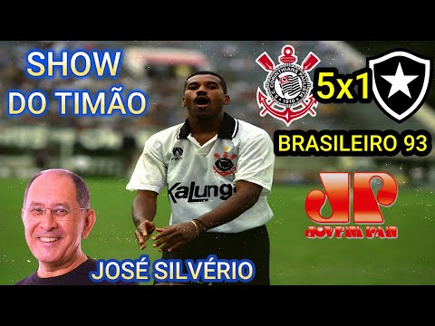 Corinthians 5 x 1 Botafogo RJ Narração JOSÉ SILVÉRIO Brasileirão 93