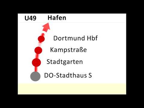DSW21 Ansagen U49 Hacheney - Hafen