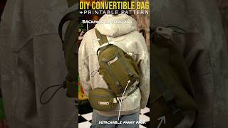 DIY Convertible Bag | Printable PDF Pattern #diy #sew #bag #handmade