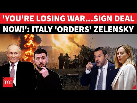 Meloni's Deputy Salvini LOSES COOL At 'Ungrateful' Zelensky For INSULTING Europe | 'Just Surrender'