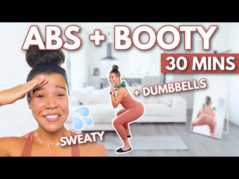 30 MIN Dumbbell Abs and Booty