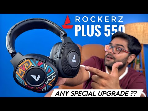 Thumbnail for boAt Rockerz Plus 550 Review | 100H Battery + Customizable Earcups ⚡⚡ A Worthy Upgrade ?