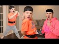 CALEB TuRNS INTO A NINJA PRETENd PLAY FUN W MOMMY PLAYing W RYANS WORLD TOYS FIDGET SPINNER