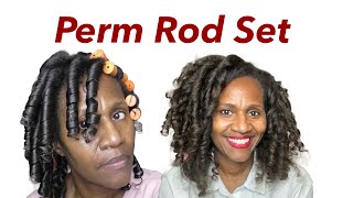 Perm Rod Set on Natural Hair
