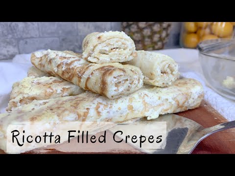 Slovenian Crepes with a Cheese filling | Skutine Palačinke