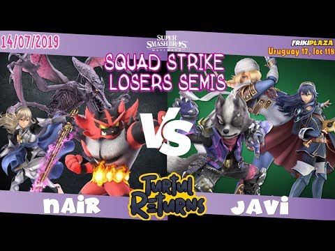 Nair (Ridley,Corrin,Incineroar) vs Javi (Wolf,Sheik,Lucina) SS Losers Semis Turtul Returns
