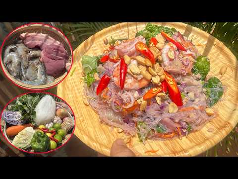Glass Noodle Salad | Delicious Cambodian Style Seafood Recipe