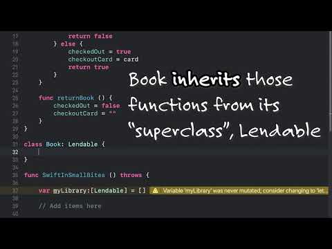 Swift in Small Bites Lesson 22 – Subclasses