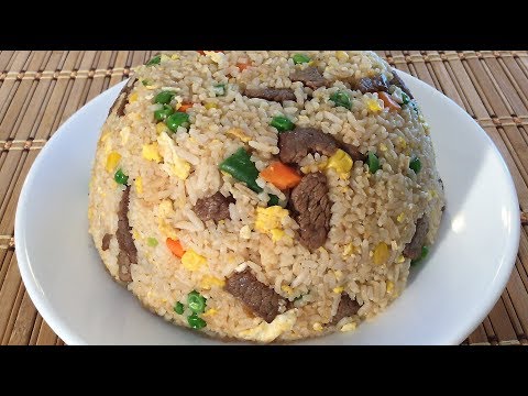 How To Make Beef Fried Rice-Chinese Restaurant Food...