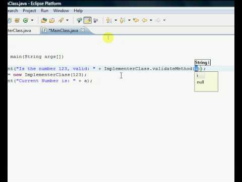 Java Interface Validation3 Validating Sign Pt 12