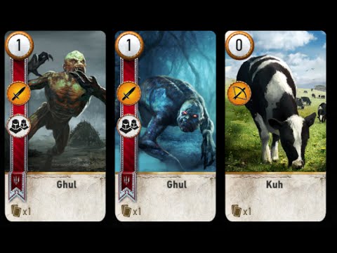 The Witcher 3 Hearts of Stone - Gwent COW CARD EASTER EGG