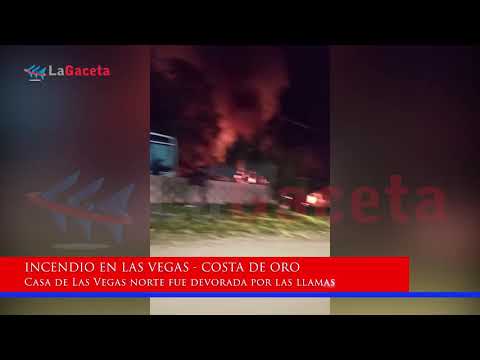Incendio en Las Vegas - Costa de Oro Canelones
