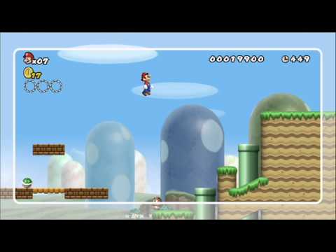 New Super Mario Bros. Wii - World 1-1 Super Skills