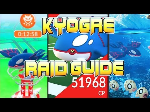 KYOGRE RAID GUIDE IN POKEMON GO - BEST COUNTERS FOR LEGENDARY RAID BOSS KYOGRE FOR POKEMON GO!