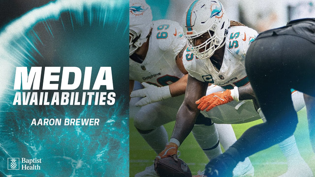 Aaron Brewer meets with the media | Miami Dolphins