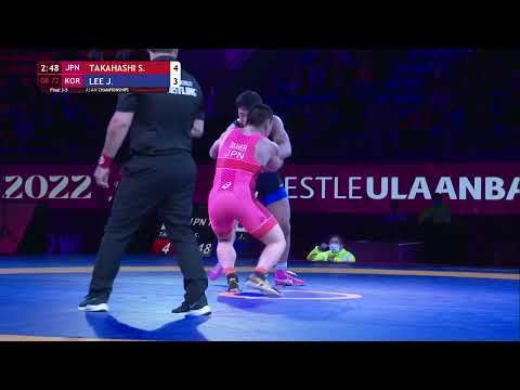 BRONZE GR - 72 kg: S. TAKAHASHI (JPN) v. J. LEE (KOR)