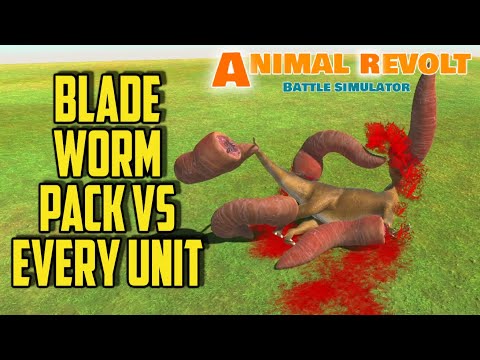 NEW! Blade Worm Pack vs Every Unit | Animal Revolt Battle Simulator | Just Battle Series